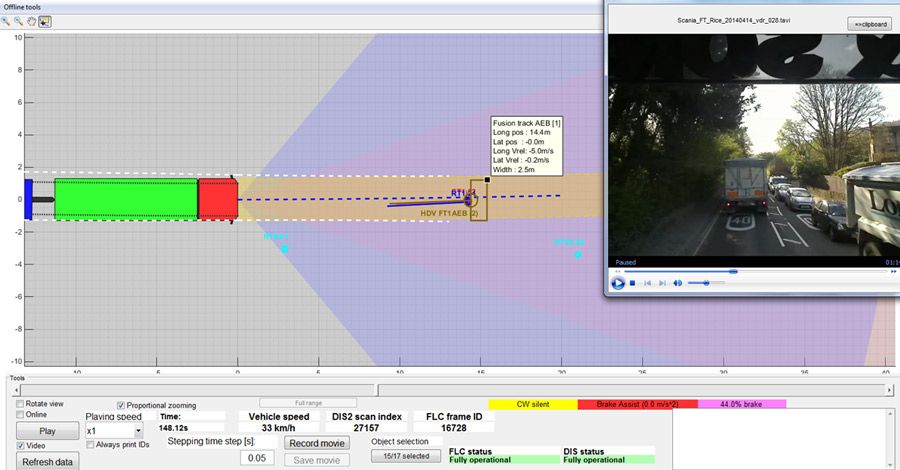 Figure 3. Sensor visualization tool developed in MATLAB.