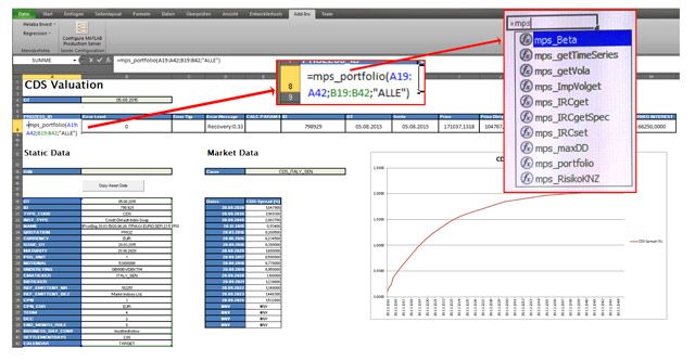 Accesso agli algoritmi MATLAB tramite un front end Microsoft Excel.