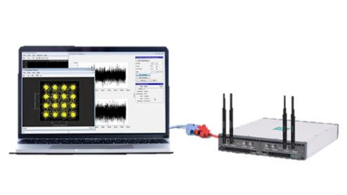 La configurazione di MATLAB e USRP X410 mostra come testare i sistemi di wireless a banda larga ed eseguire il monitoraggio dello spettro.