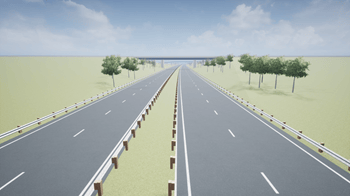 US highway scene