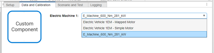 New component in drop-down list