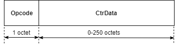 Packet structure of the LL control PDU payload