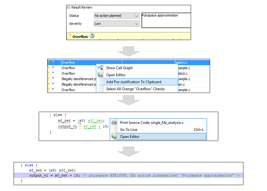 Add annotation to code workflow