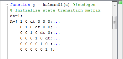 Code analyzer window, showing green indicator