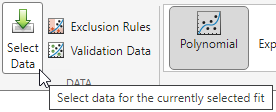 Select data to fit