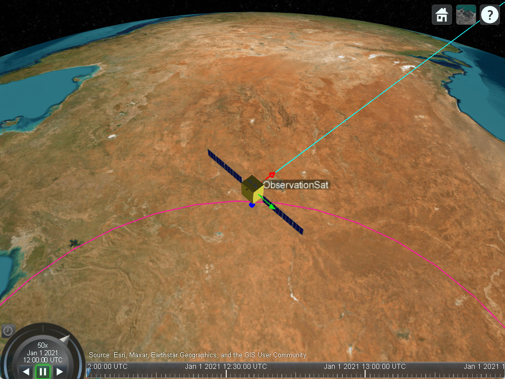 Analyzing Spacecraft Attitude Profiles with Satellite Scenario