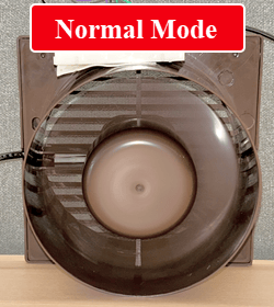 Figure shows the normal mode.