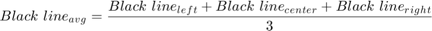 $$Black\ line{_a}{_v}{_g} = \frac{Black\ line{_l}{_e}{_f}{_t} + Black\ line{_c}{_e}{_n}{_t}{_e}{_r} + Black\ line{_r}{_i}{_g}{_h}{_t}}{3}$$