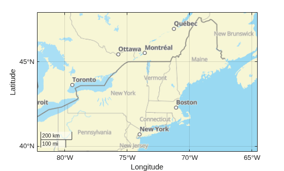 Figure contains an axes object with type geoaxes. The geoaxes object is empty.