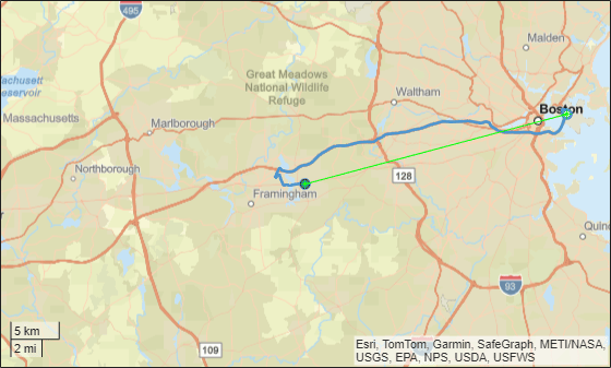 Figure Geographic Player contains an axes object with type geoaxes. The geoaxes object contains 5 objects of type line, scatter, text.