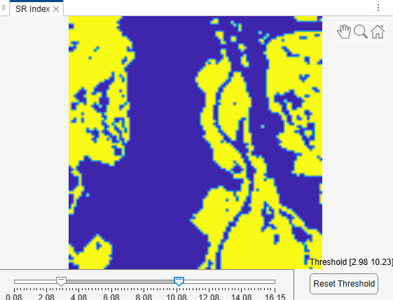 Hyperspectral Viewer Thresholded Spectral Index Mask View