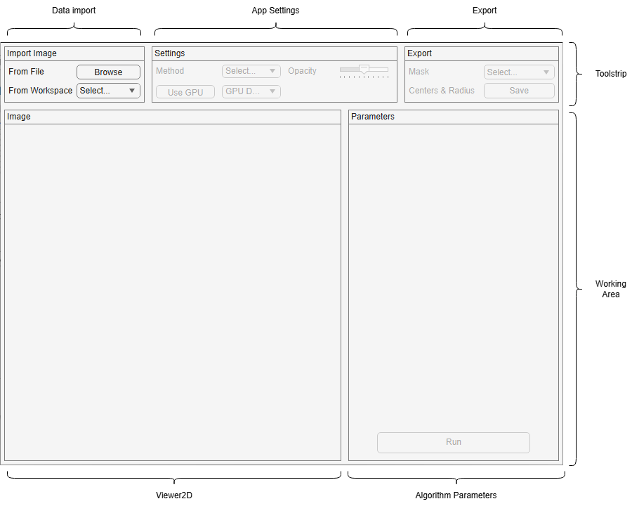 App layout.