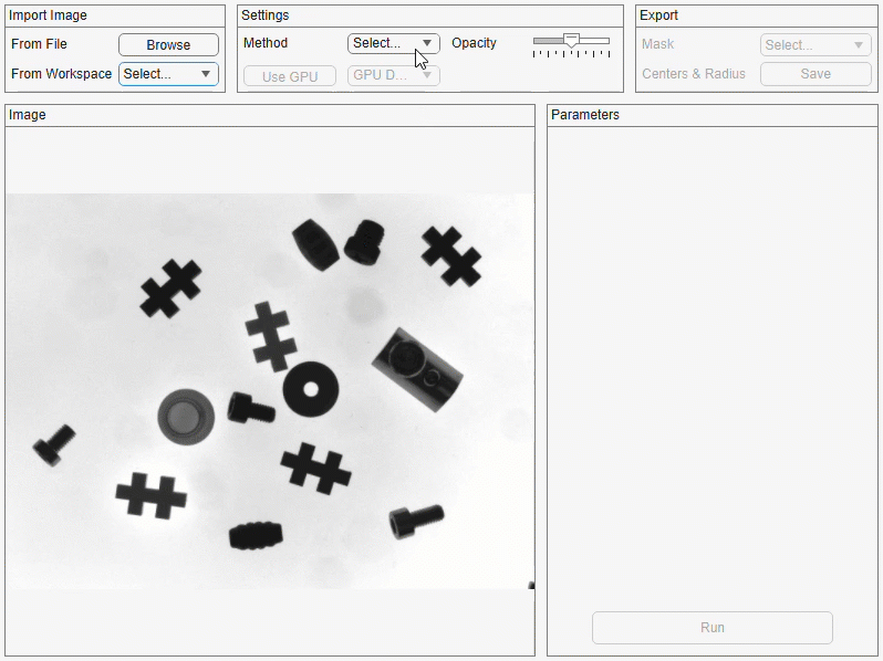 Circle detection in the app