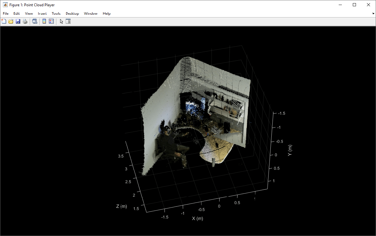 Plot Color Point Cloud from Kinect for Windows V2
