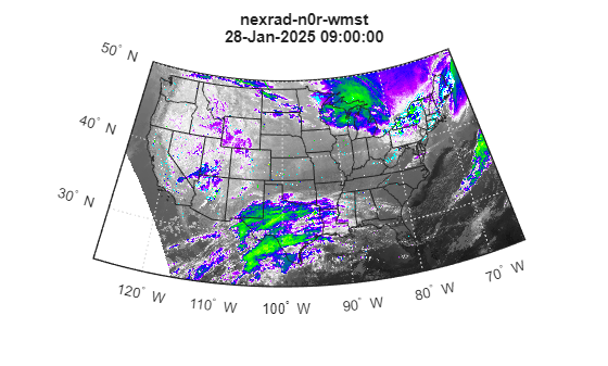 Display Animation of Radar Images over GOES Backdrop