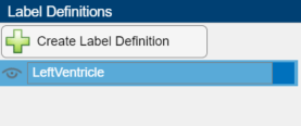 Slice pane with ventricle region to label circled