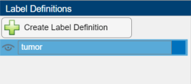Create label definition in the Label Definitions pane
