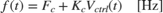 $f(t) = F_c + K_c V_{ctrl}(t) \quad [\mathrm{Hz}]$