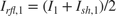 $I_{rfl,1} = (I_1 + I_{sh,1})/2$