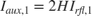 $I_{aux,1} = 2HI_{rfl,1}$