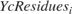 $YcResidues_i$