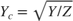 $Y_c = \sqrt{Y/Z}$