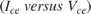 $ (I_{ce}\; versus \; V_{ce}) $