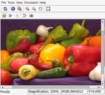Darken Image by Using Array Processing Subsystem Block