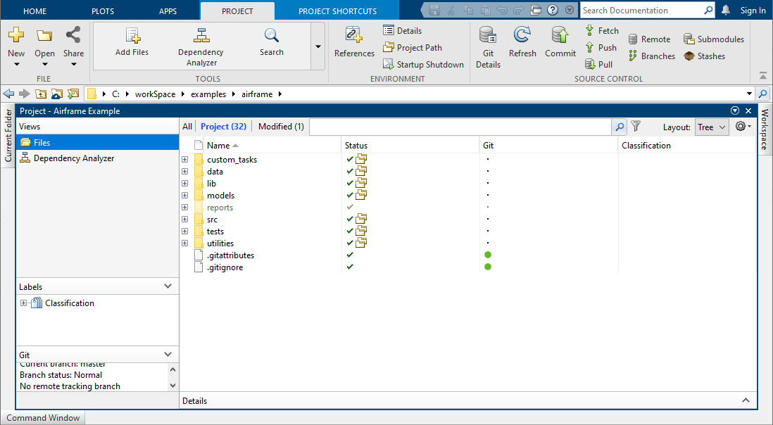 Using a Project with Git