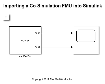 Importazione di una FMU di co-simulazione in Simulink