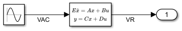 Model Series RLC Circuit as Implicit State-Space System