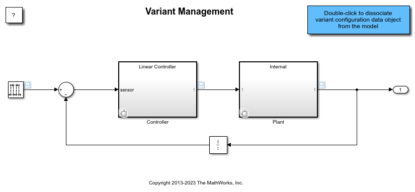 Manage, Configure, Reduce, and Analyze System Variants with Variant Manager for Simulink