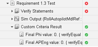 Passing results for final phi and AP Eng values