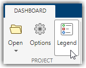 Legend button in Project section of dashboard toolstrip