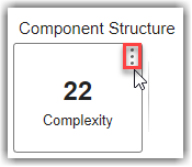 Mouse pointing to the three dots on the Complexity widget