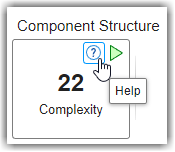 Mouse pointing to the Help button on the Complexity widget