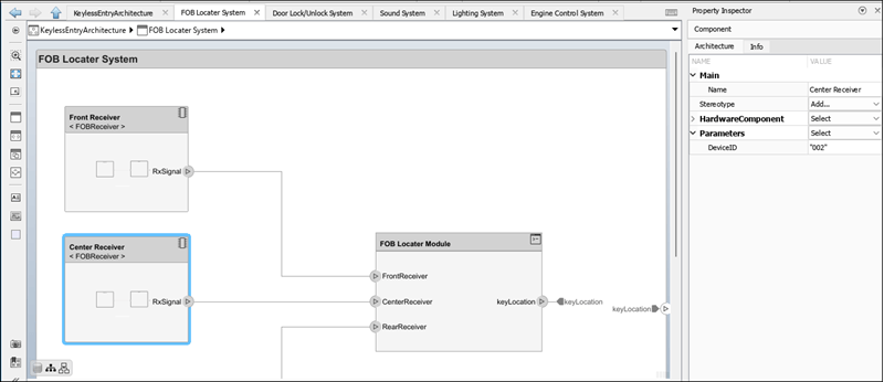 Assign String Values to Parameter Instances on Keyless Entry Architecture