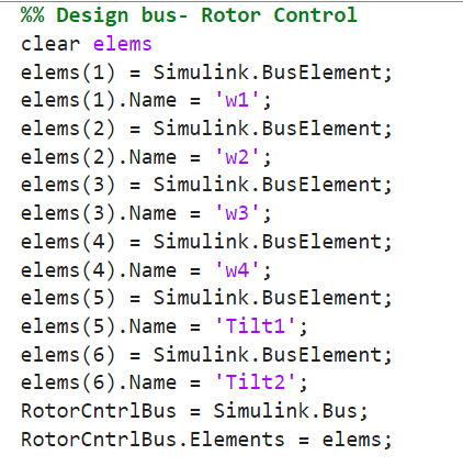 Controller input bus definitions.
