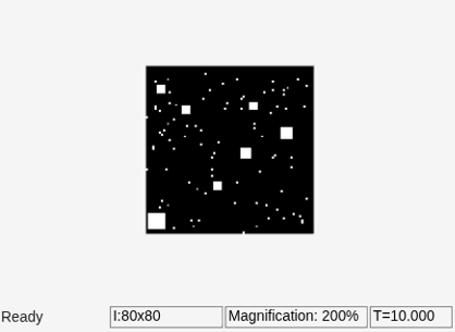 Perform Top-Hat Filtering of Binary Image
