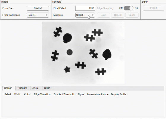 Create an App to Measure Images Using Edge‑Snapping Metrology