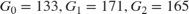 $ G_0 = 133, G_1 = 171, G_2 = 165 $
