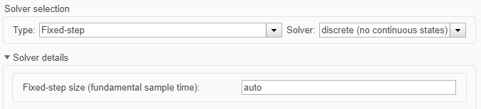 Snapshot of the configuration parameters dialog showing solver options for simulation.