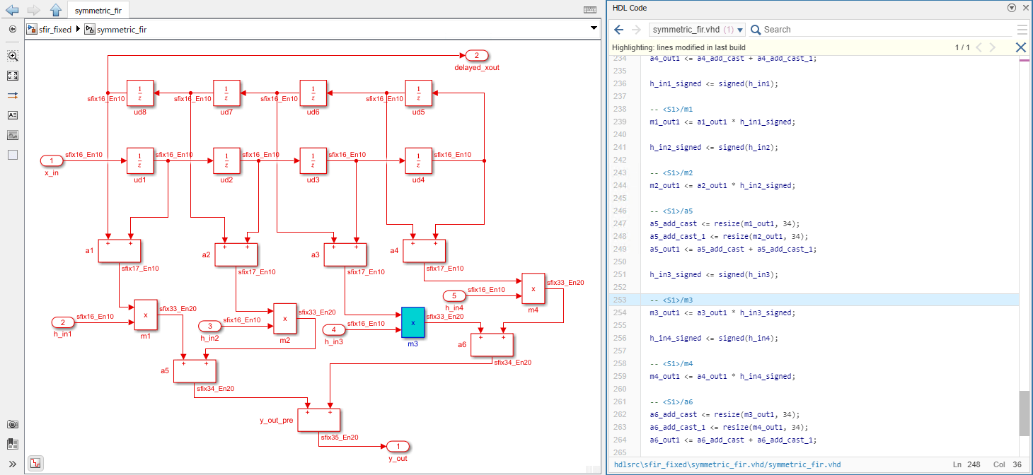 Code to model traceability in Code view example with the Traceability style specified as Comment Based