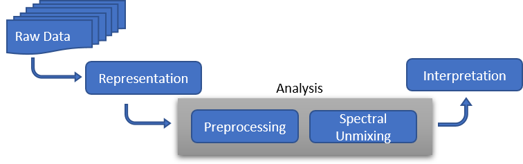 Hyperspectral image processing workflow