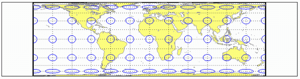 World map using Lambert equal-area cylindrical projection