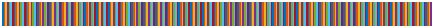 Color bar showing the colors of the lines colormap. The colormap contains a repeating pattern of colors: dark blue, dark orange, dark yellow, dark purple, medium green, light blue, and dark red.