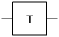 Symbol of T gate