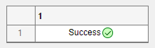 Table cell with centered text and a green check mark icon directly to the right of the text