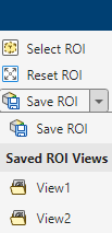 Dialog box to adjust ROI limits