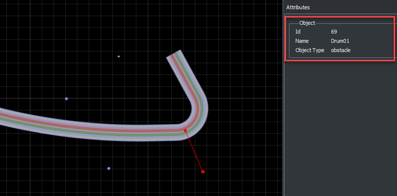 A sample scene in RoadRunner editor to verify a properly configured asset.